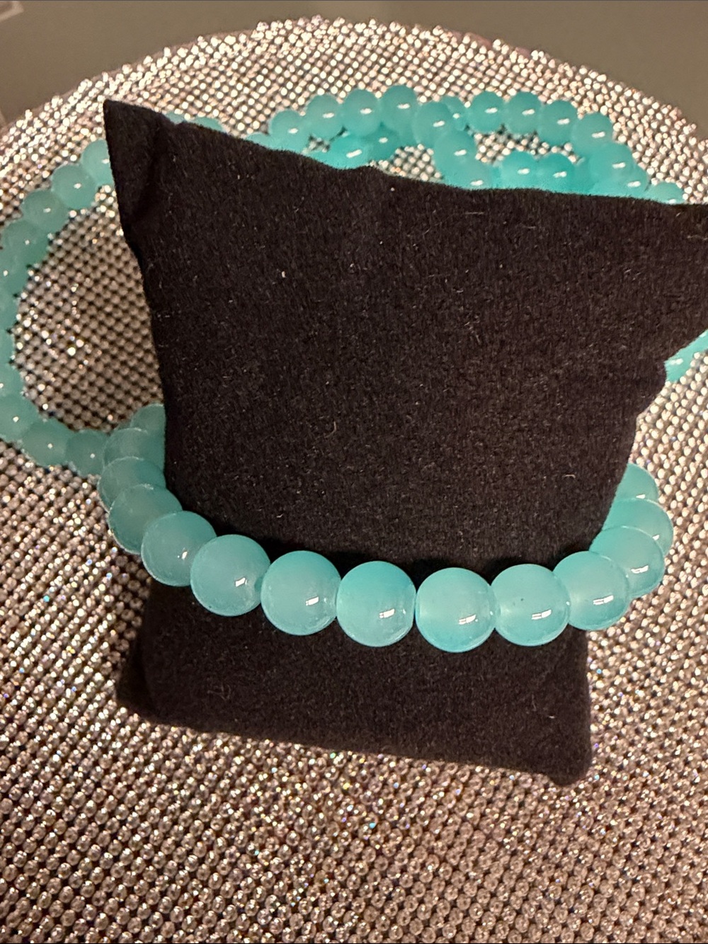 🦋5/$25🦋 Tiffany blue Beaded Stretch Bracelet - 🆕